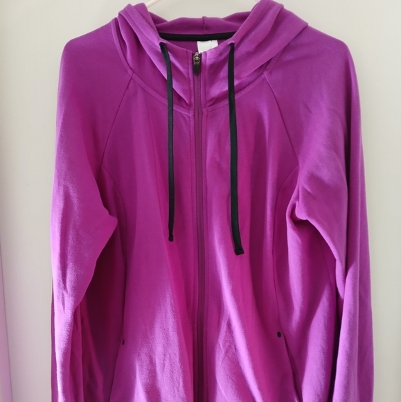 #273 Danskin Now Maternity Double Knit Jacket Size 16/18 (XL) - Picture 1 of 7